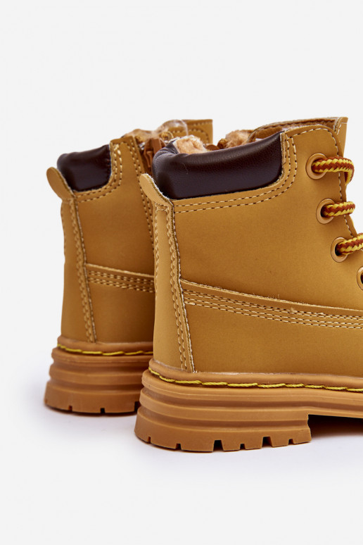 Bērnu apavi apavi ar rāvējslēdzējiem brūnas krāsas Bansi