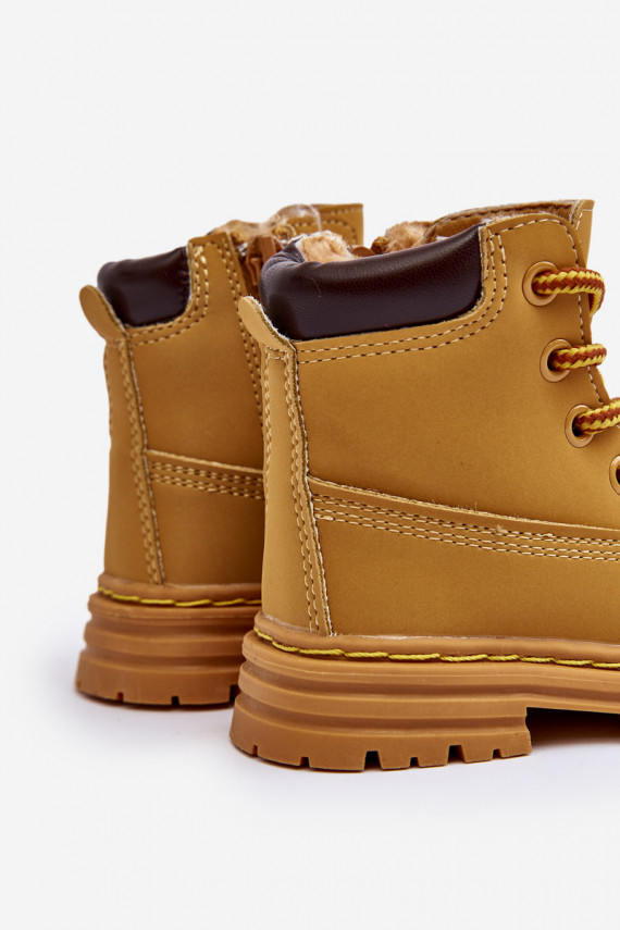 Bērnu apavi apavi ar rāvējslēdzējiem brūnas krāsas Bansi