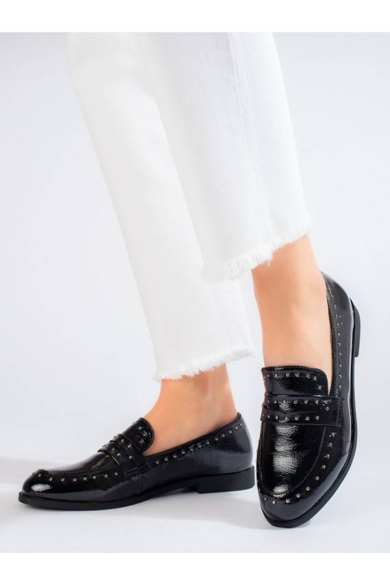 Eleganta stila Sieviešu zābaki Shelovet Melnas krāsas 