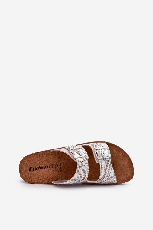 Ērtas sieviešu čības ar sprādzēm Inblu CP000045 smilšu krāsas