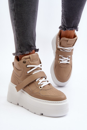 Zazoo Sneakers modeļa apavi smilšu krāsas