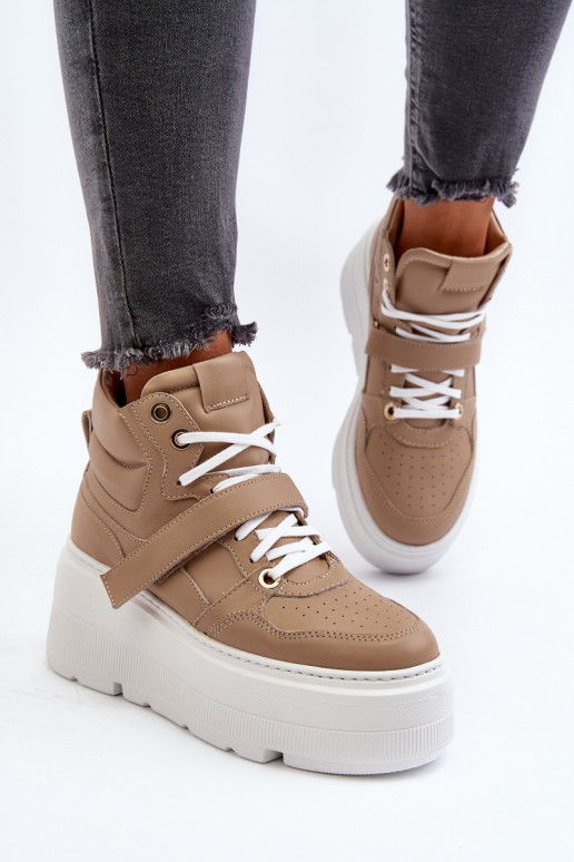 Zazoo Sneakers modeļa apavi smilšu krāsas