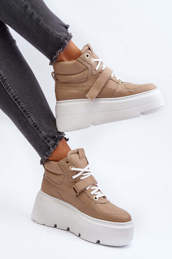 Zazoo Sneakers modeļa apavi smilšu krāsas