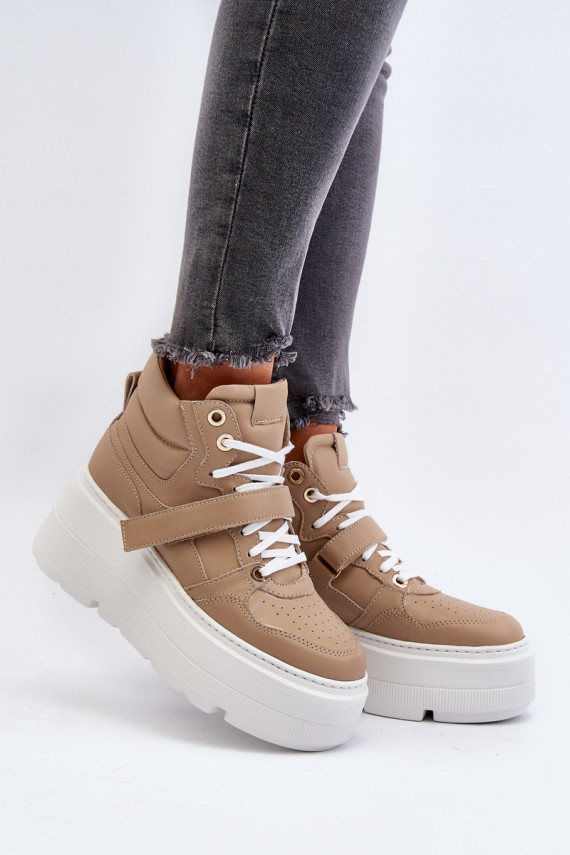 Zazoo Sneakers modeļa apavi smilšu krāsas