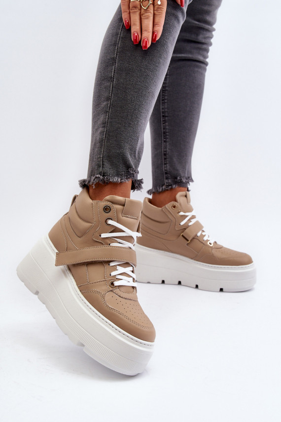Zazoo Sneakers modeļa apavi smilšu krāsas