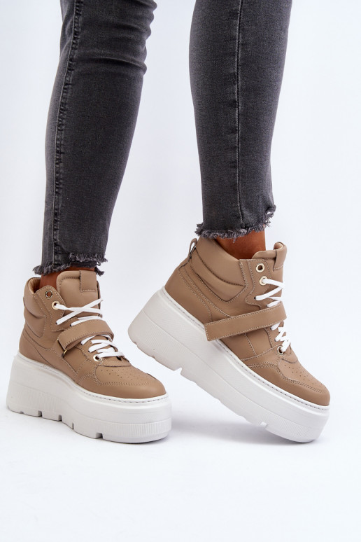 Zazoo Sneakers modeļa apavi smilšu krāsas