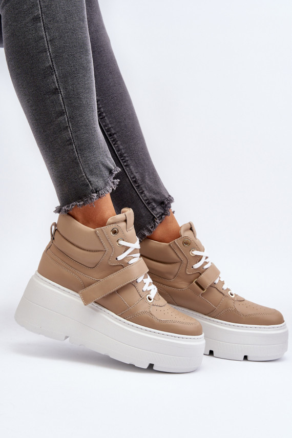 Zazoo Sneakers modeļa apavi smilšu krāsas