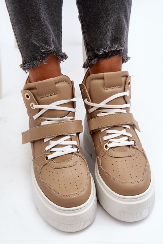 Zazoo 3450   Sneakers modeļa apavi   smilšu krāsas