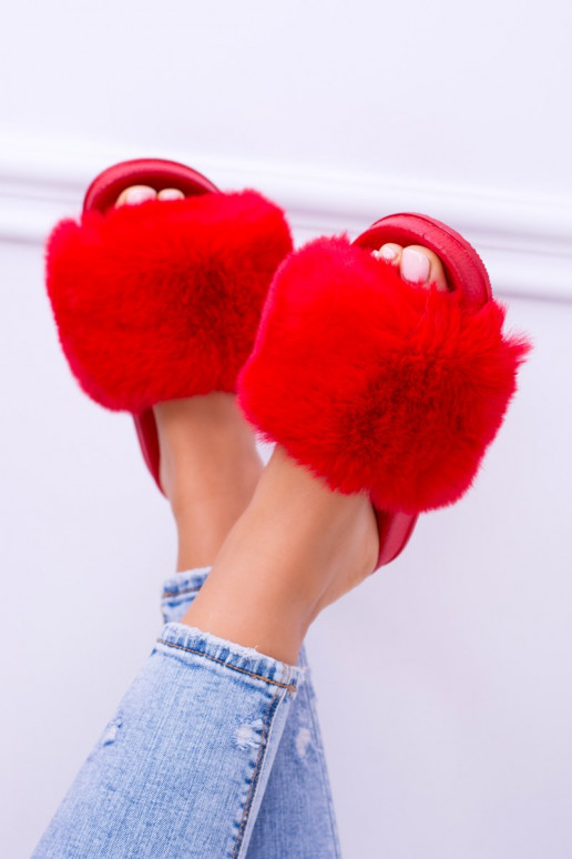 Čības ar kažokādu Gumijas
