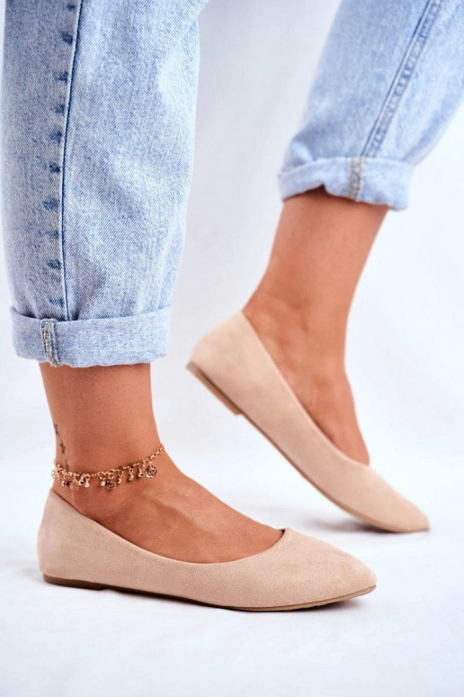 Eleganti zamšādas lauferi smilšu krāsas