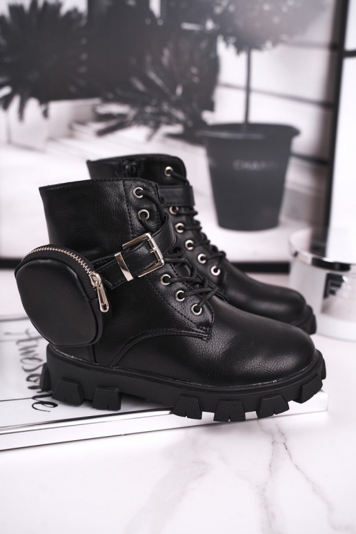 Silti bērnu apavi melnā krāsā