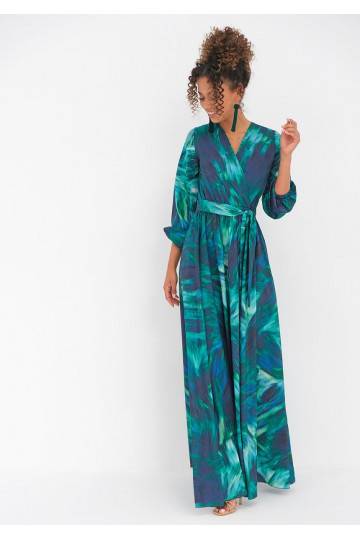 Midi kleita Ombre Green 2
