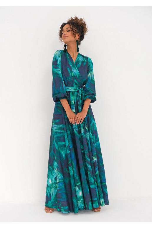 Midi kleita Ombre Green Midi kleita Ombre Green