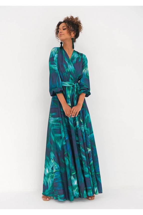 Midi kleita Ombre Green