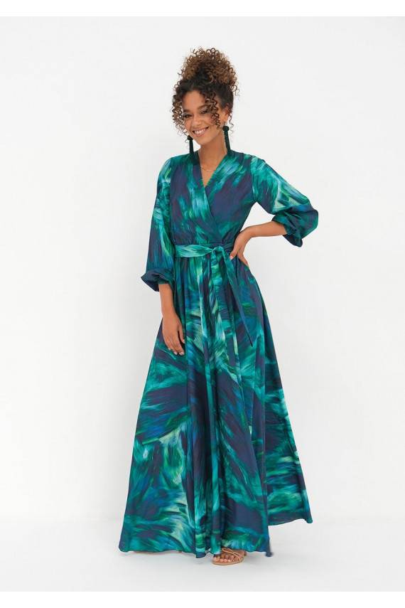 Midi kleita Ombre Green