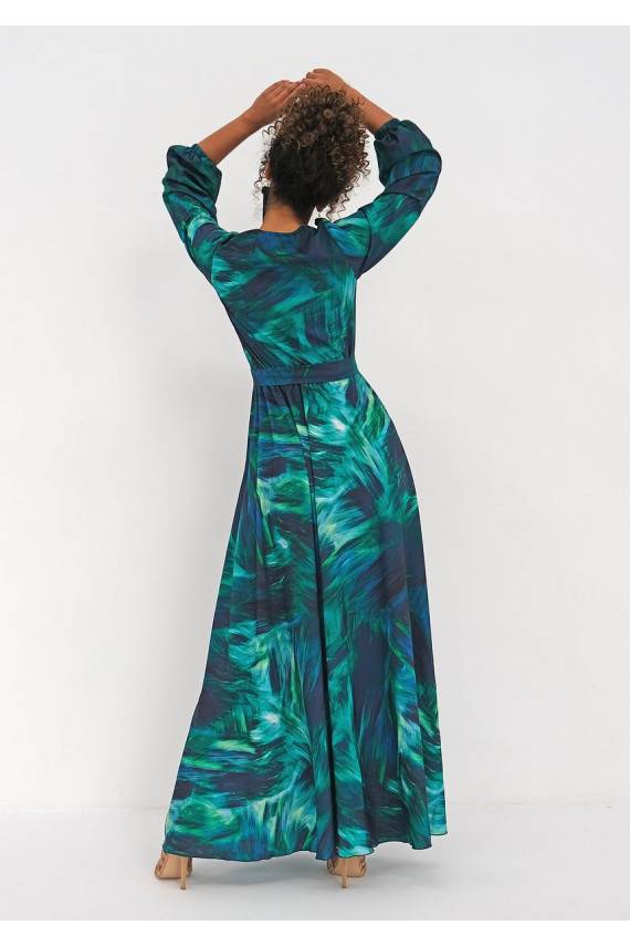 Midi kleita Ombre Green