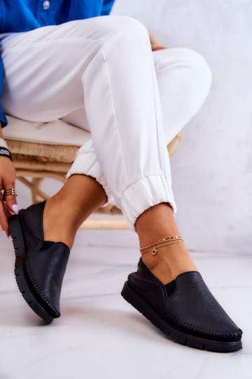 Slip-on modeļa puszābaki melnas krāsas