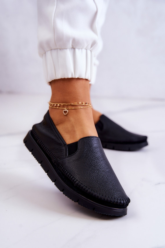 Slip-on modeļa puszābaki melnas krāsas