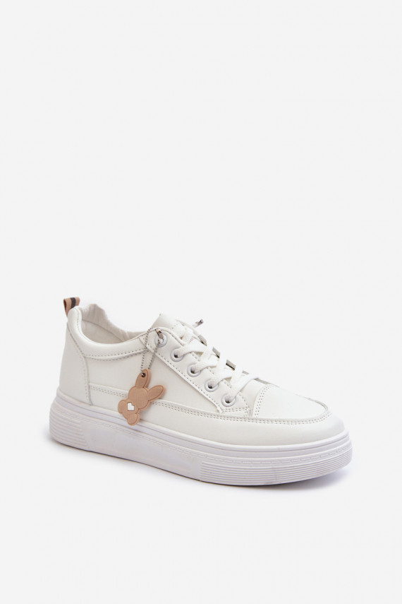 brīvā laika apavi sporta apavi   ar platformu ar ornamentiem baltas krāsas Vinceza 13613