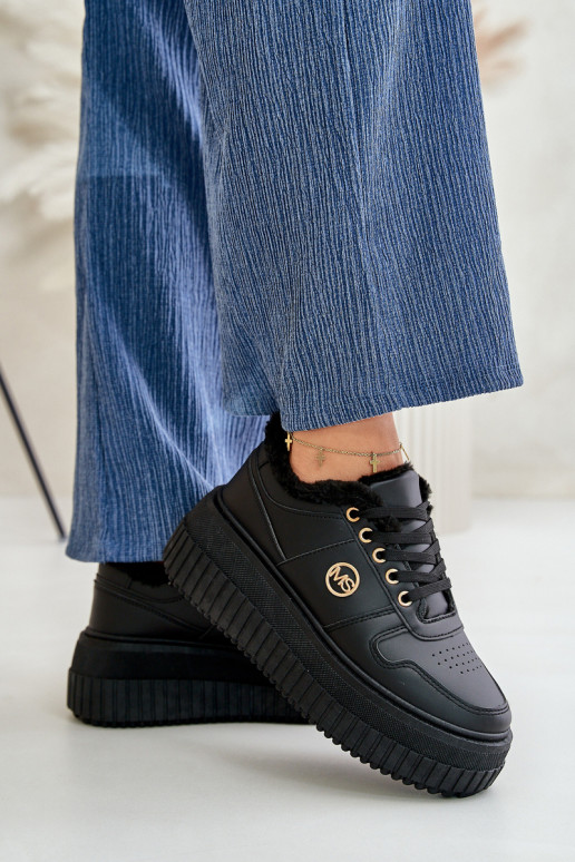 Sneakers modeļa apavi sporta apavi Sievišķīgs siltināti ar modernām masīvām zolēm melnas krāsas Verissha Sneakers modeļa apavi sporta apavi Sievišķīgs siltināti ar modernām masīvām zolēm melnas krāsas Verissha