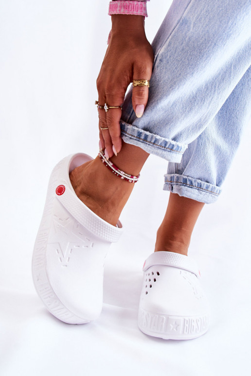 Vieglas čības  Big Star II275003 baltas krāsas   Vieglas čības  Big Star II275003 baltas krāsas