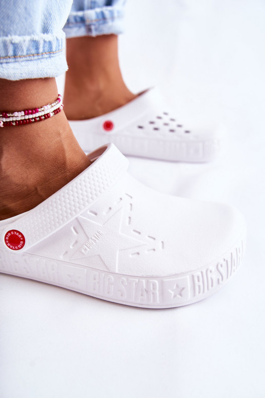 Vieglas čības  Big Star II275003 baltas krāsas   Vieglas čības  Big Star II275003 baltas krāsas