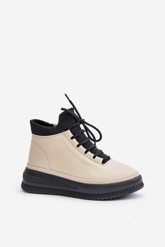 Viegli Āda sporta apavi ar platformu Artiker 55C0554 smilšu krāsas