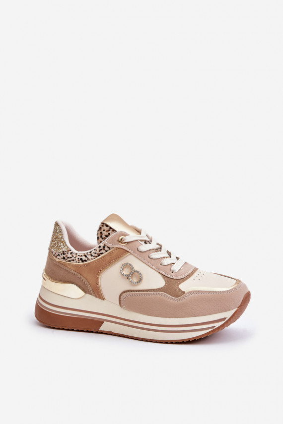 copy of Sneakers modeļa apavi Sievišķīgs ar platformu smilšu krāsas Debizia