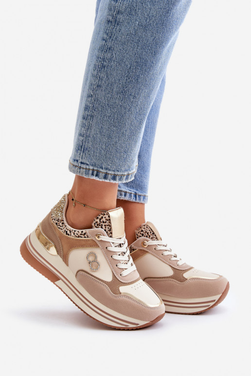 copy of Sneakers modeļa apavi Sievišķīgs ar platformu smilšu krāsas Debizia