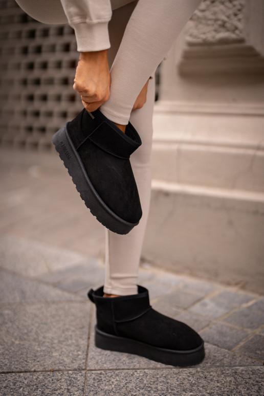 Zems sniega apavi ar platformu Big Star OO274A099 melnas krāsas