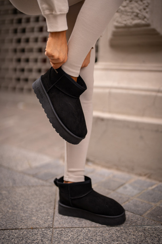 Zems sniega apavi ar platformu Big Star OO274A099 melnas krāsas