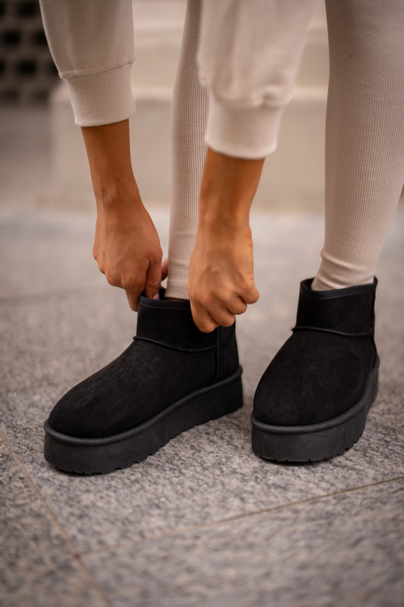 Zems sniega apavi ar platformu Big Star OO274A099 melnas krāsas