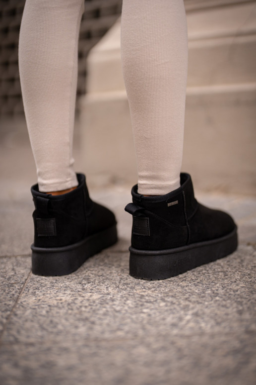 Zems sniega apavi ar platformu Big Star OO274A099 melnas krāsas