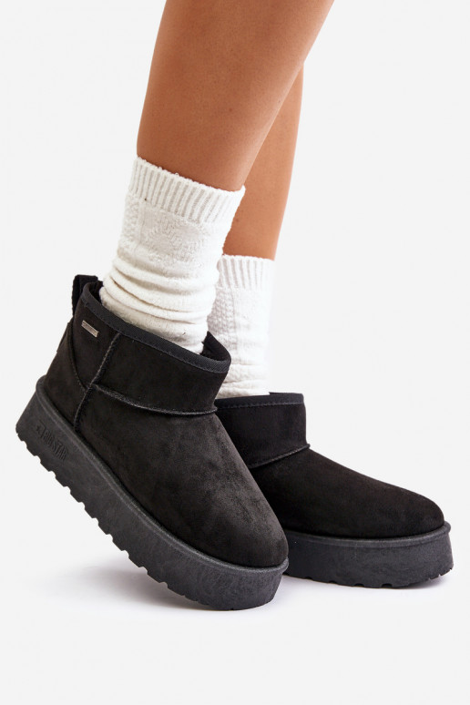 Zems sniega apavi ar platformu Big Star OO274A099 melnas krāsas