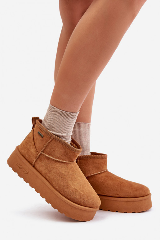 Zems sniega apavi ar platformu Big Star OO274A098 Camel