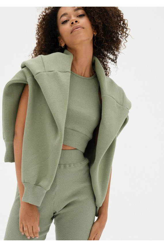 Hype - top tipa blūze zaļa krāsa