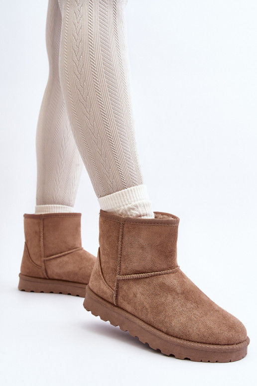 Sniega apavi ar kažokādu Haki krāsas Lizio