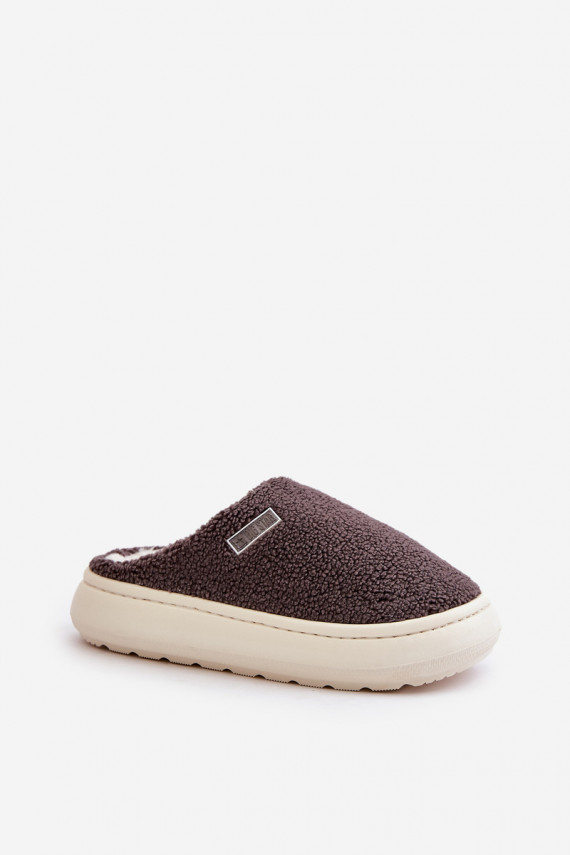 siltināti Čības ar masīvu zoli Big Star MM274134 pelēkas krāsas