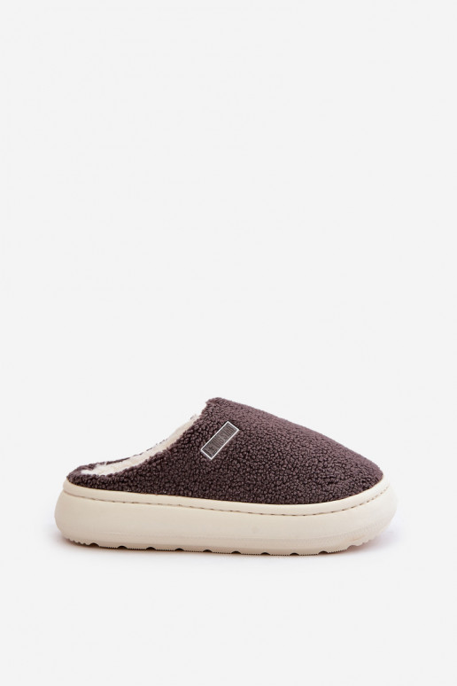 siltināti Čības ar masīvu zoli Big Star MM274134 pelēkas krāsas