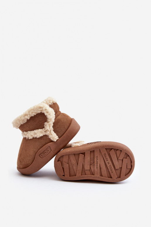 Sniega apavi ar lipīgām aizdarēm brūnas krāsas Unitia