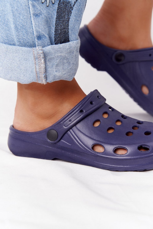 Sievišķīgs Čības tumši zilas krāsas Putu Crocs EVA
