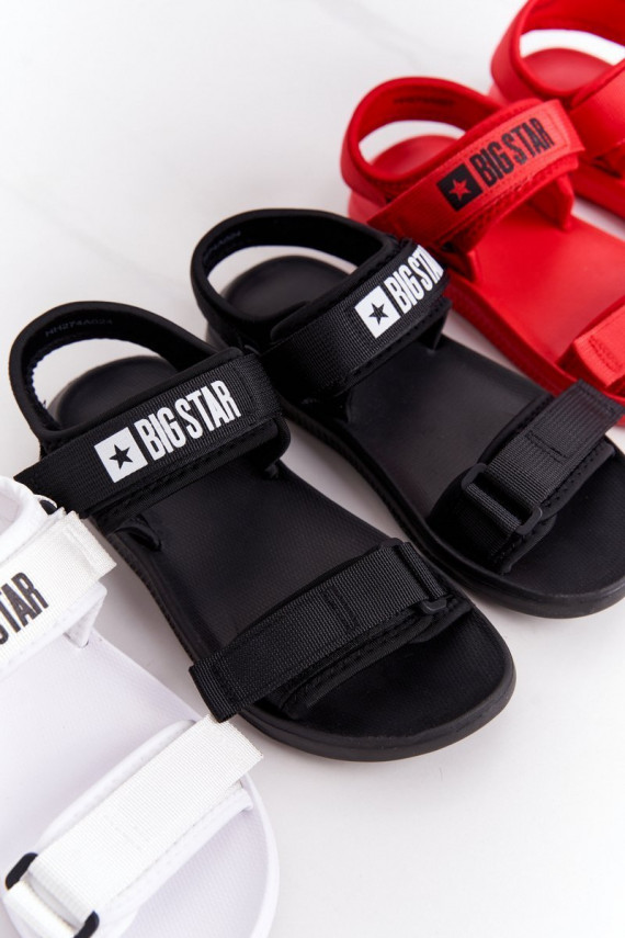 Sievišķīgs Sportiska stila sandales Big Star HH274A024 melnas krāsas
