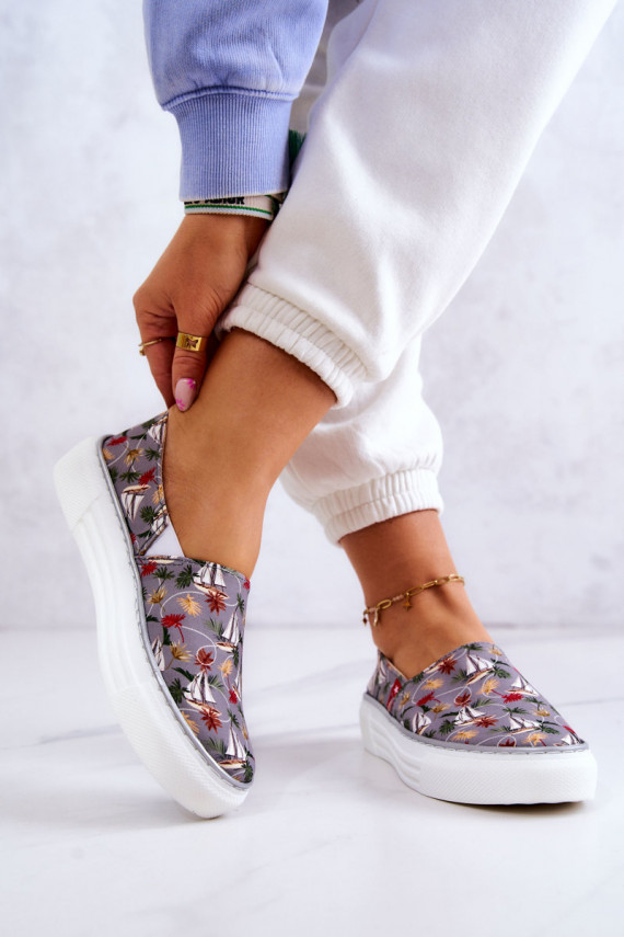 Sievišķīgs Sporta apavi Slip On Memory Foam Big Star JJ276015 Pelēkas krāsas