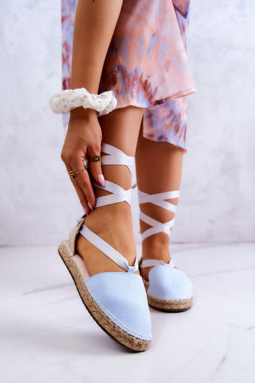 Sievišķīgs Šņorējamas espadrilles Big Star JJ274863 Zilas krāsas
