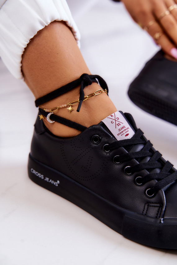 Sieviešu zemais Sporta apavi Cross Jeans JJ2R4054C melnas krāsas