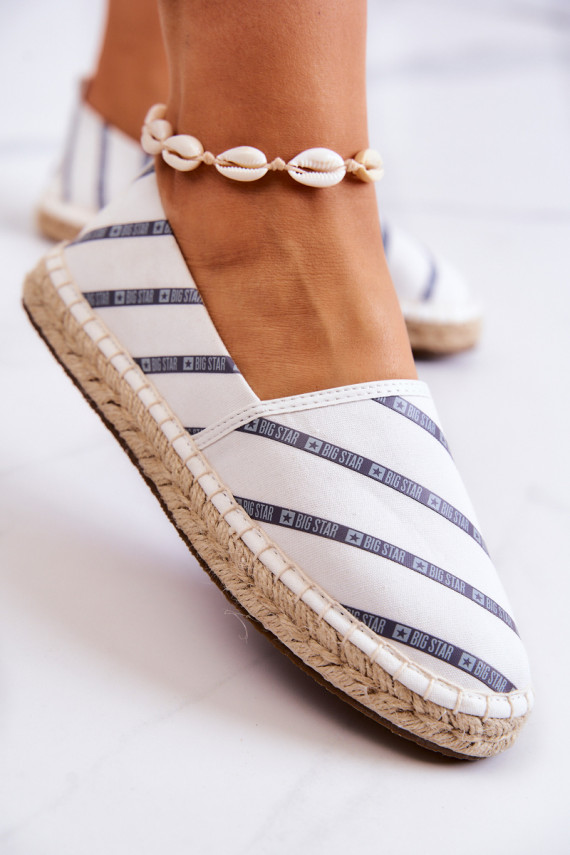 Sievišķīgs Klasiska modeļa espadrilles Big Star JJ274959 baltas krāsas