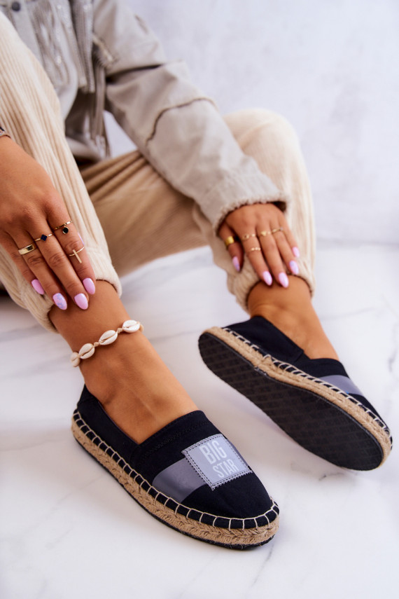 Espadrilles Big Star JJ274963 melnas krāsas