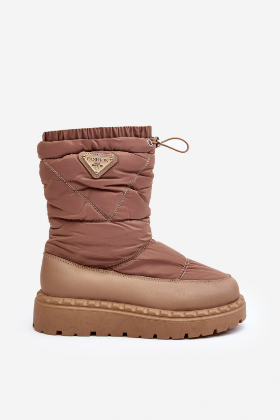 sniega apavi Sievišķīgs ar masīvu zoli smilšu krāsas Lureta