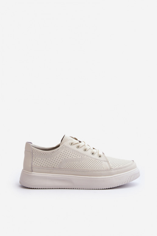 Sievišķīgs Āda sporta apavi Sneakers modeļa apavi baltas krāsas Failla