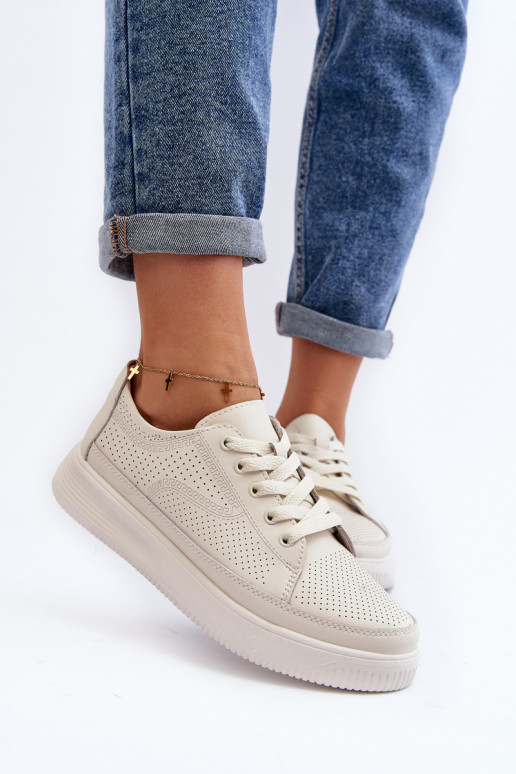 Sievišķīgs Āda sporta apavi Sneakers modeļa apavi baltas krāsas Failla